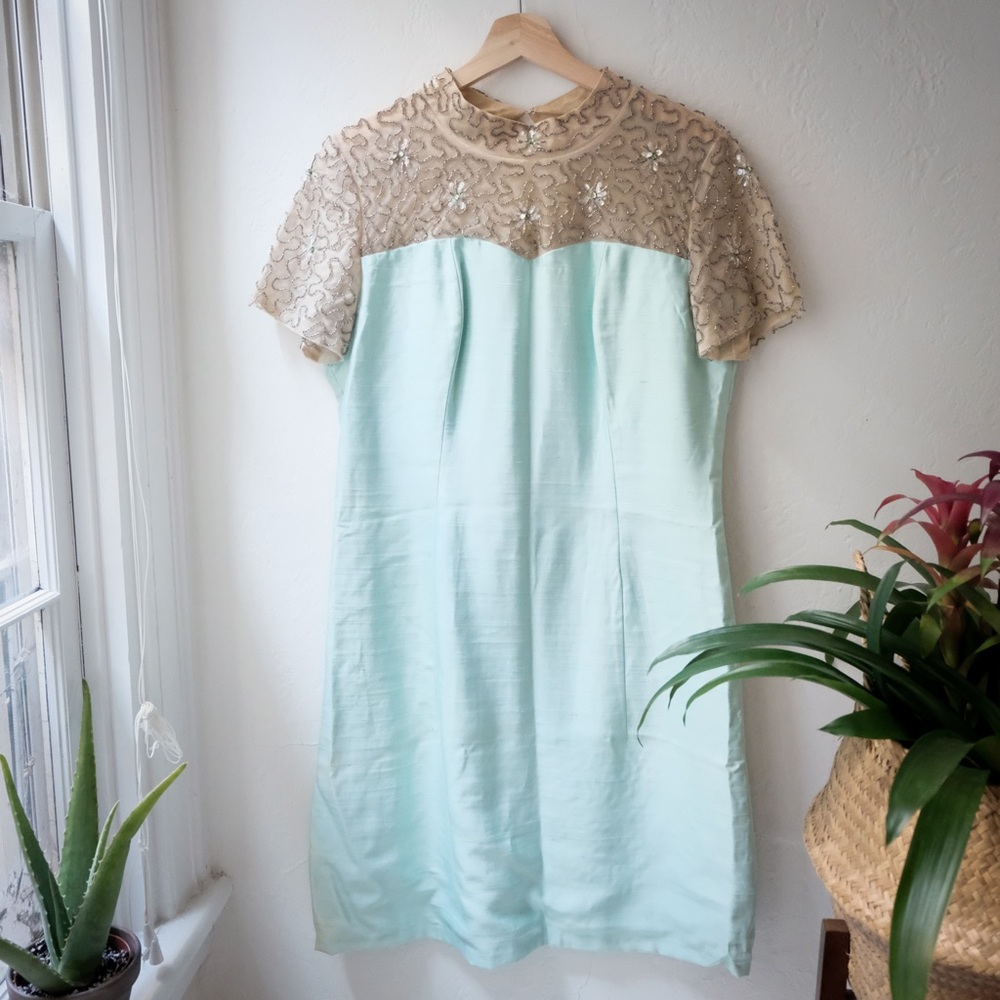 Gorgeous vintage ILGWU silk sequin dress